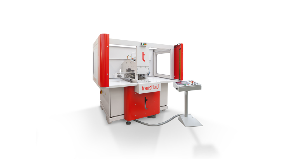 Axiale Rohrumformmaschine t form BOOSTLINE von transfluid für präzise Automotive-Rohrbearbeitung